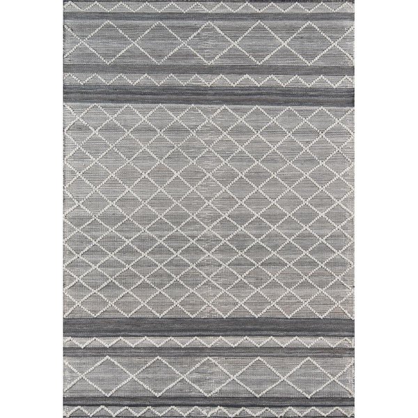 Momeni 8 ft. 9 in. x 11 ft. 9 in. Hermo-2 Hand Tufted Rectangle Area Rug Grey HERMOHRM-2GRY89B9